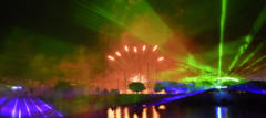 Laser shows combined with demanding fireworks always inspire the audience. 